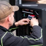 air source heat pump installation