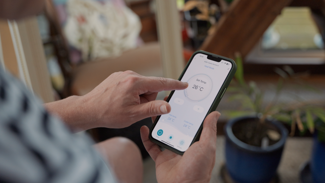 Adlår heat pump app